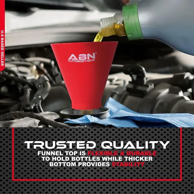 Alt view image 5 of 6 - ABN Automotive Funnel - Engine Oil Funnel Compatible with Honda and Nissan