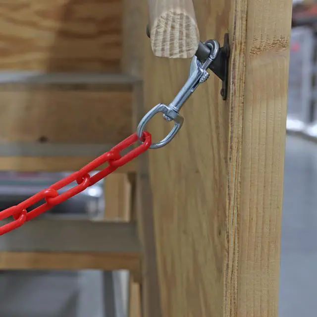 Alt view image 7 of 7 - BISupply Plastic Chain Barrier 125ft Red Plastic Halloween Chain Crowd Control