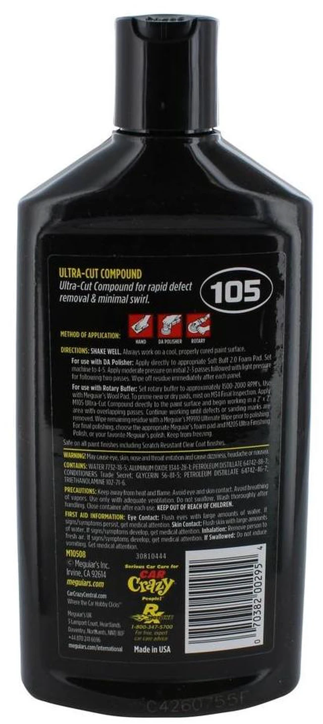 Alt view image 4 of 5 - Meguiars M10508 Ultra Cut Compound - 8 Oz.