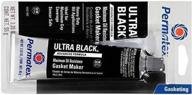 Alt view image 7 of 19 - Permatex 230-82180 Ultra Black Max Oil Resistant Gasket Maker 3.35