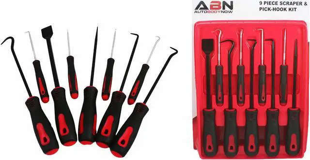 Alt view image 4 of 10 - ABN Precision Scraper Hook and Pick 9-Piece Set 6.5” Inch and 10” Inch Tools