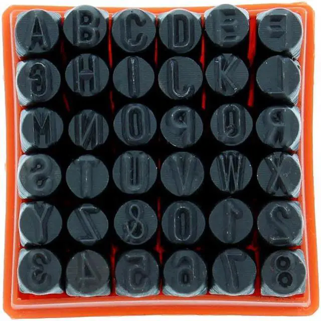 Alt view image 4 of 12 - ABN Metal 1/4" Inch Stamping 36-Piece Tool Kit – Embossing & Engraving Stamp Set