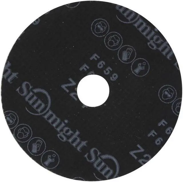 Alt view image 2 of 3 - Sunmight 72301 5" 24 Grit Alumina Zirconia Sanding Disc, 25 Pieces