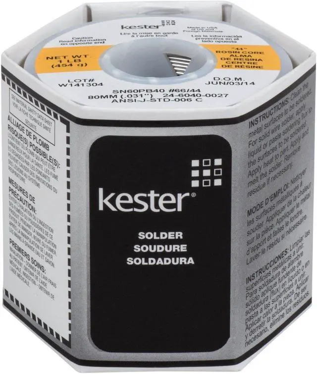 Alt view image 4 of 4 - 44 Rosin Core Solder - 60/40 - 1 lb. x .031" - 21 Gauge