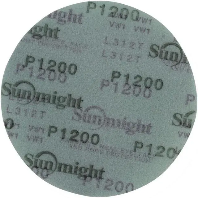 Alt view image 4 of 6 - Sunmight 01421 6" 1200 Grit Film Sanding Disc (No Holes), 50 Pieces