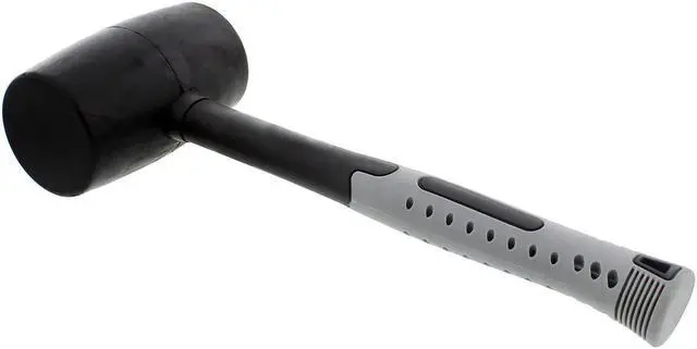 Alt view image 4 of 12 - ABN Rubber Mallet 32 Ounce with Fiberglass Handle