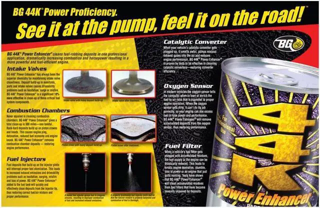 Alt view image 5 of 5 - BG 44K Fuel System Cleaner Power Enhancer (QTY 6) 11oz cans