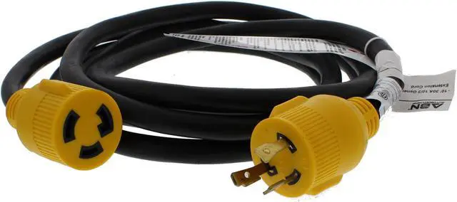 Main image of ABN | 30 AMP Generator Cord  10 Foot STW Extension Cord 3 Prong Locking Plug