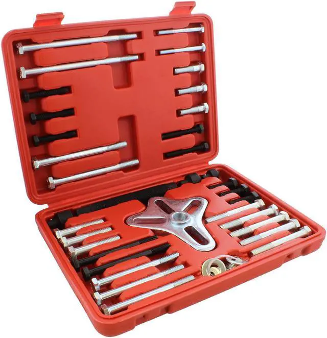 Main image of ABN Harmonic Balancer Puller Tool 46pc Flywheel Crankshaft Pulley Steering Wheel