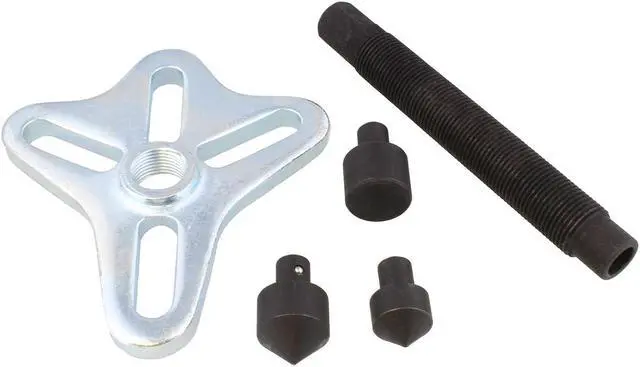 Alt view image 6 of 13 - ABN Harmonic Balancer Puller Tool 46pc Flywheel Crankshaft Pulley Steering Wheel