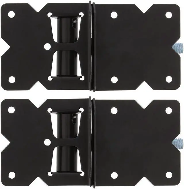 Alt view image 4 of 14 - 7Penn Self-Closing Black Gate Hinge 2-Pack with Screws and Swing Adjuster Tool