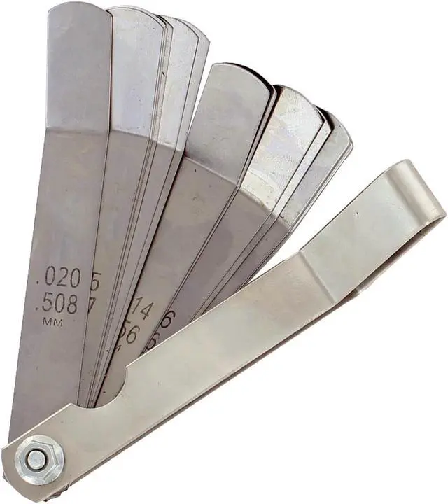 Alt view image 5 of 11 - ABN® Universal SAE & Metric Offset Valve Feeler Thickness Gauge 16pc Blade Tool