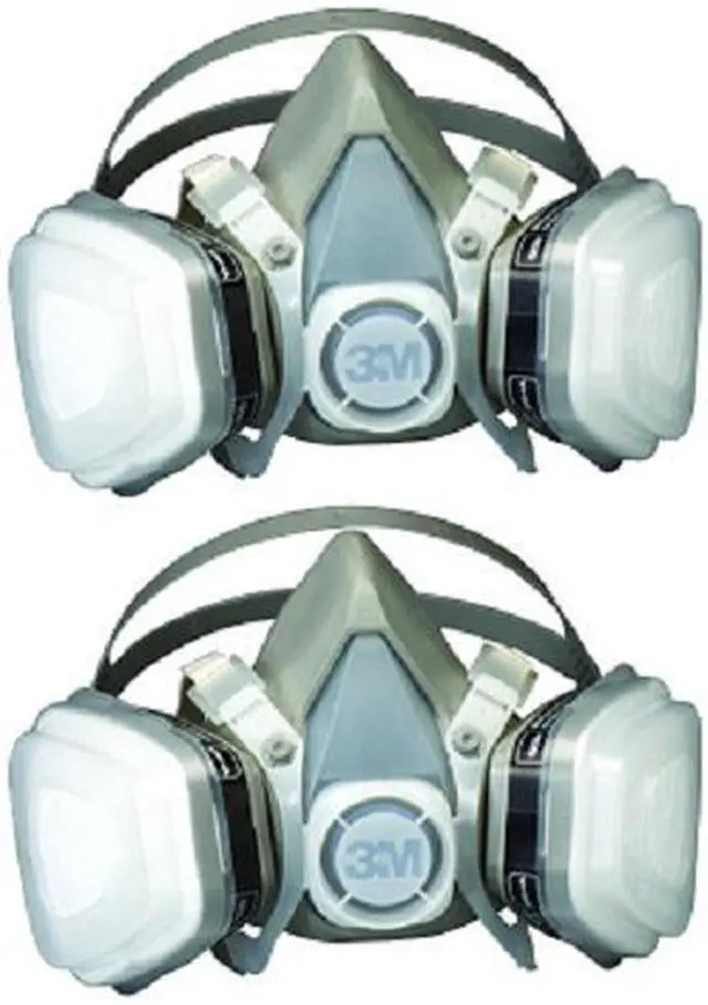 Main image of 3M 07193 Dual Cartridge Respirator Assembly Organic Vapor, Large (2 PACK)