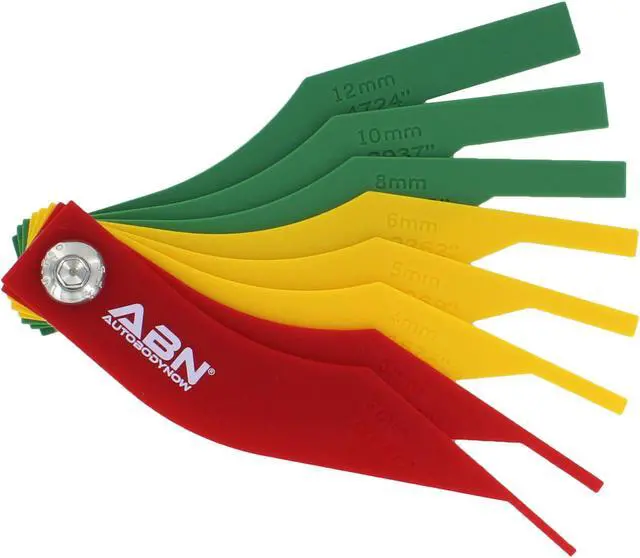 Main image of ABN Brake Lining Thickness SAE & Metric Gauge 8 Piece Tool Set