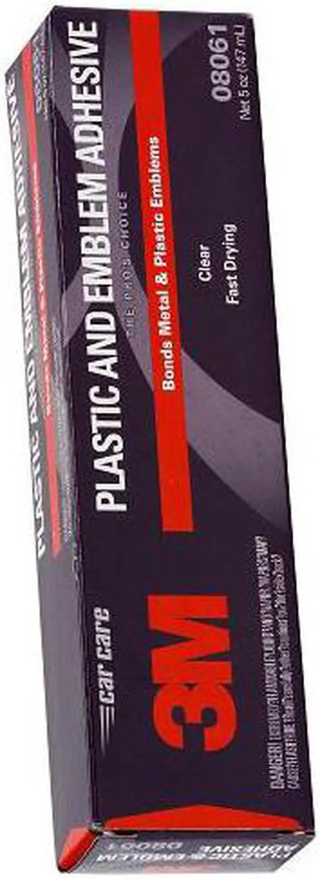 Alt view image 4 of 4 - 3M 08061 Plastic & Metal Emblem Clear Fast Drying Bonding Adhesive 5oz Tube