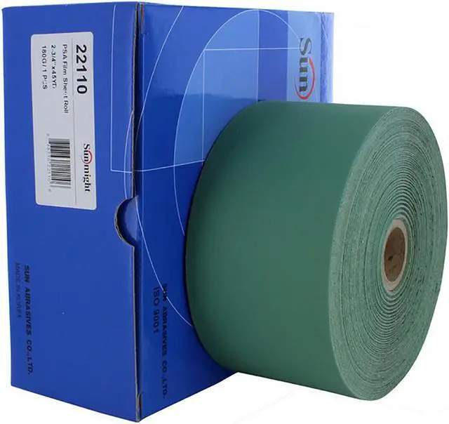 Main image of Sunmight 22110 2-3/4" x 45YD 180 Grit PSA Film Sanding Sheet Roll