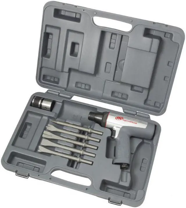 Alt view image 3 of 11 - Ingersoll Rand 122MAXK - Vibration Reduced Short Barrel Air Hammer w/ 5 Chisels