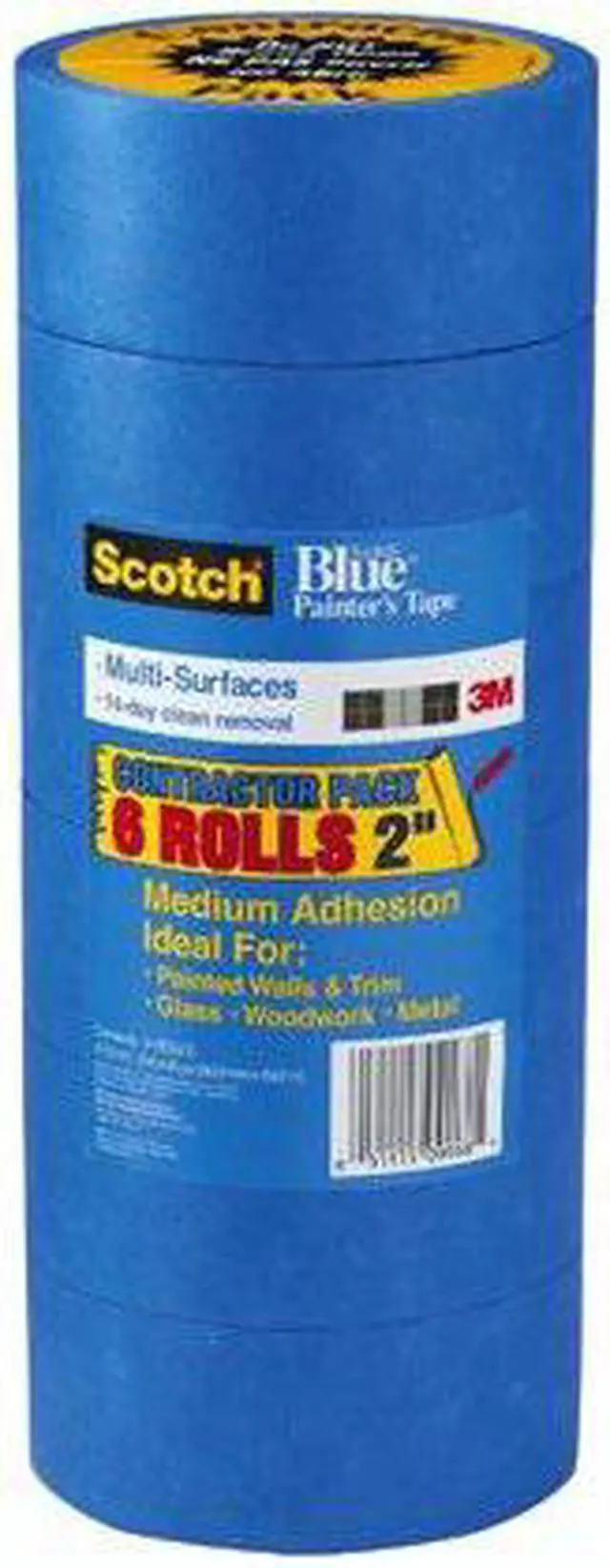 Main image of 3M 09168 ScotchBlue Painter's Tape, Multi-Use, 1.88 Inch by 60-Yard, 6 Roll