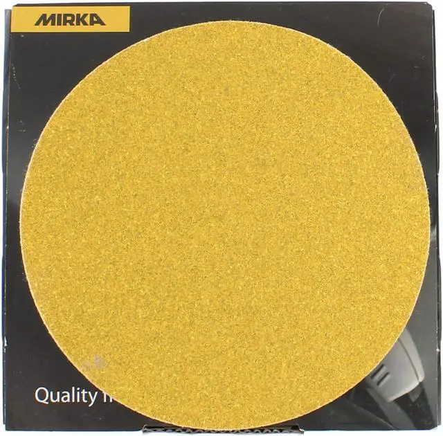 Alt view image 2 of 3 - Mirka Gold 23-622-060 6" Grip Discs 60-Grit Hook & Loop 50/Box