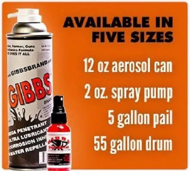 Main image of Gibbs Lubricant 2 Pack of 12oz Cans