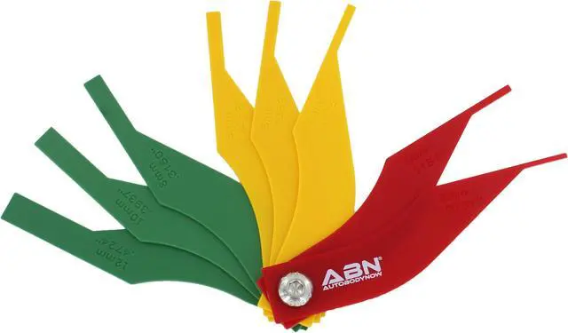 Alt view image 2 of 5 - ABN Brake Lining Thickness SAE & Metric Gauge 8 Piece Tool Set