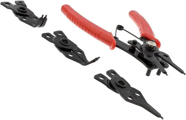Alt view image 2 of 6 - ABN | Snap Ring Pliers Set – 5 Pc Interchangeable Jaw Head C Clip Pliers Set