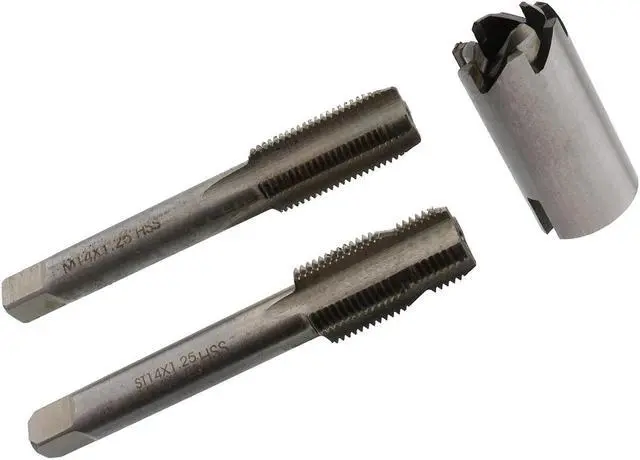 Alt view image 5 of 7 - ABN Spark Plug Thread Repair 14mm Metric Rethreading Set Rethreading Tool Kit