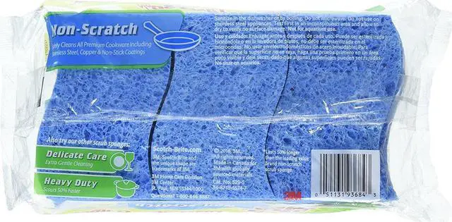 Alt view image 2 of 13 - 3M 93684 Scotch Brite 9 Pack Non-Scratch Scrub Sponges
