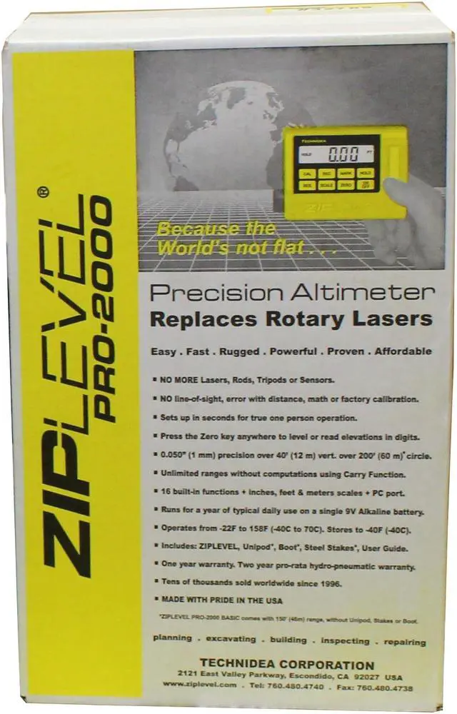 Alt view image 2 of 5 - Ziplevel PRO-2000 High Precision Altimeter