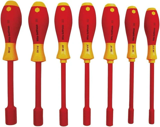 Main image of Wiha 32293 7 Piece Insulated Nut Driver Metric Set