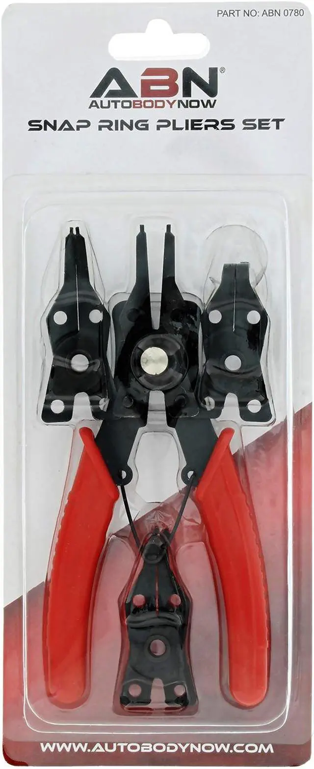 Alt view image 6 of 6 - ABN | Snap Ring Pliers Set – 5 Pc Interchangeable Jaw Head C Clip Pliers Set