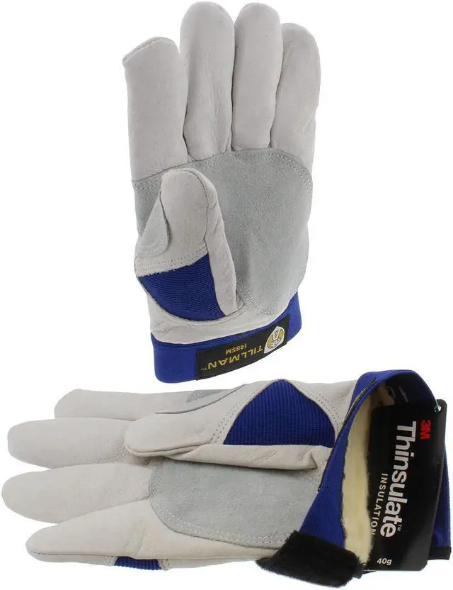 Alt view image 7 of 10 - Tillman 1485 True Fit Top Grain Pigskin Thinsulate Lined Work Gloves, Medium