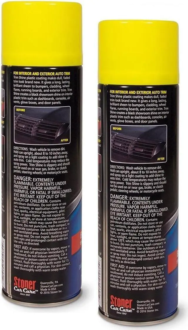 Alt view image 10 of 16 - Stoner 91034 Car Care Trim Shine Aerosol - 12 oz.