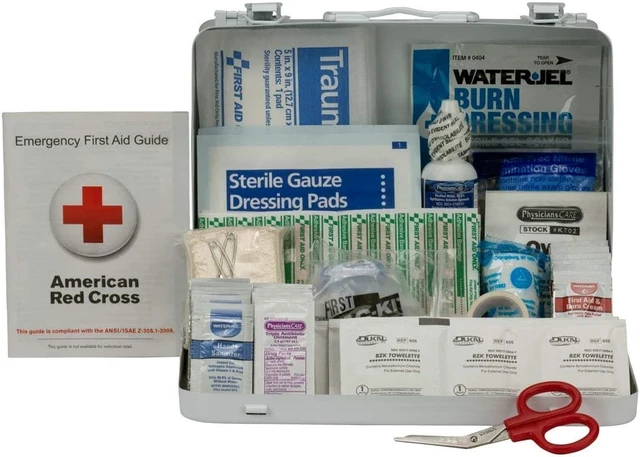 Alt view image 3 of 12 - First Aid Only ANSI Class A 25 Person Bulk First Aid Kit for 25 People 89 Pieces 90560