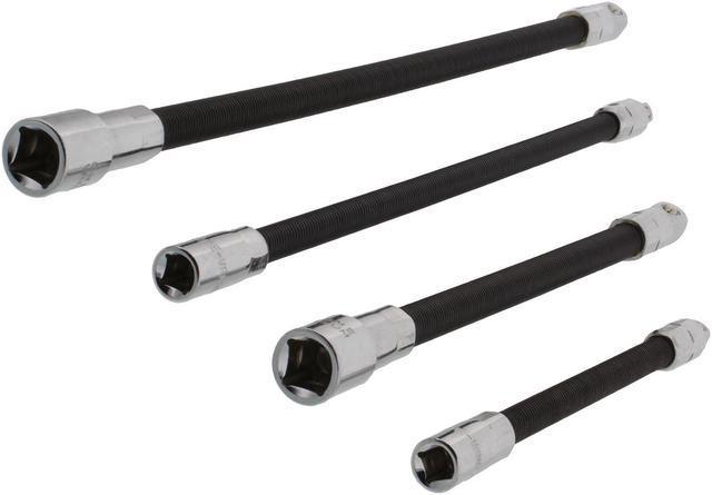 ABN 4pc Flexible Socket Extension Bar Set - 1/4 and 3/8in Flex