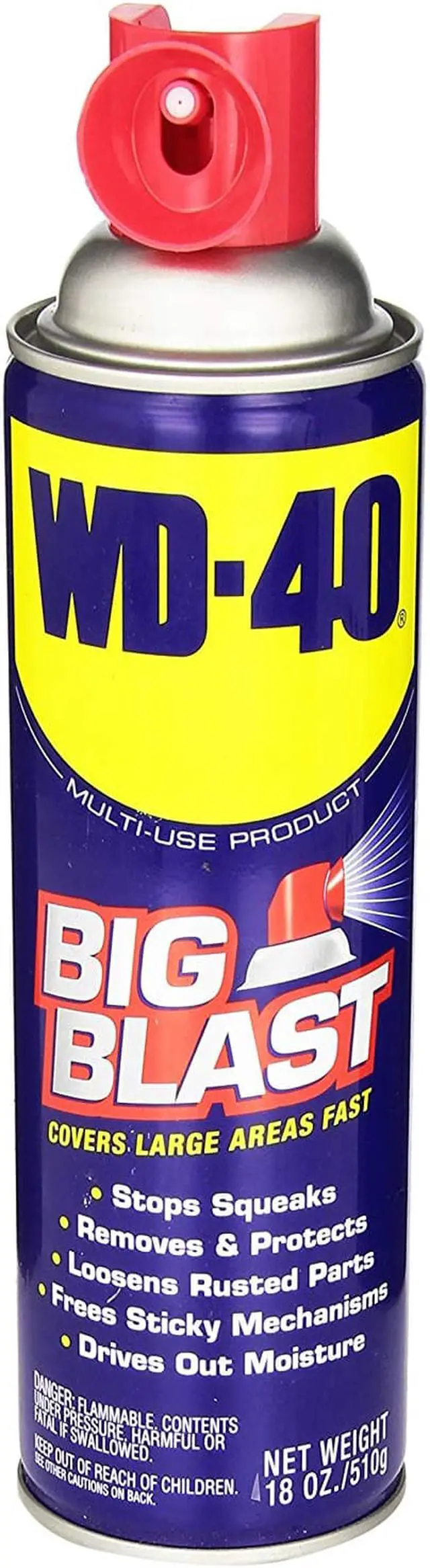 Alt view image 3 of 11 - WD-40 490095 Big Blast®, Lubricant, Aerosol Can, 18 Oz.