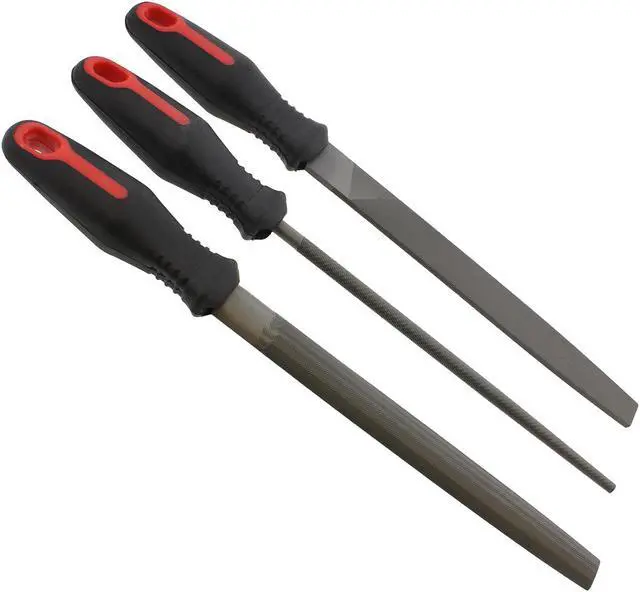 Main image of ABN Hand Deburring File 3pc Set – Metal Sharpening Hole Shaping Debur Files Kit