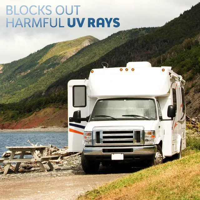 Alt view image 2 of 6 - Dumble | RV Door Window Shade RV Skylight Cover 62x30 Inch RV Window Insulation