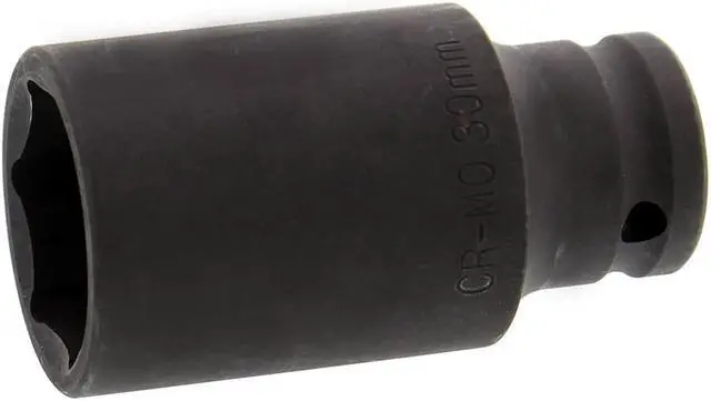 Alt view image 2 of 6 - ABN Axle Nut Socket 30mm 1/2" Inch Drive Universal for 6pt Axle Nut on Vehicles