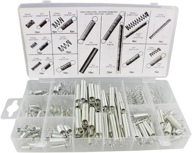 Alt view image 5 of 7 - ABN Compression & Extension Steel Wire Spring 200 pc Assortment Set Springs Kit