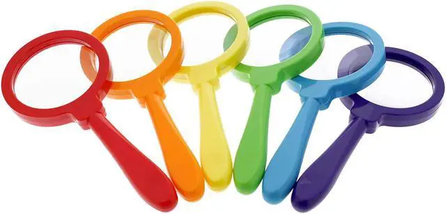Alt view image 5 of 5 - Kids Magnifying Glass Set – 6 Pack Large Plastic Magnifying Glasses