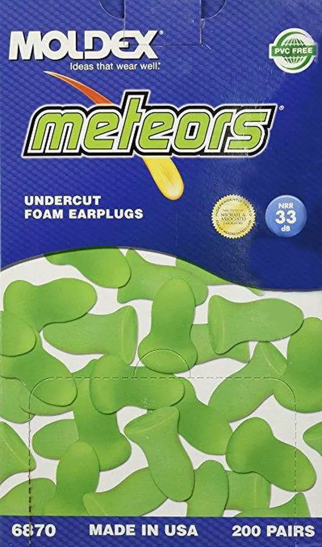 Main image of MOLDEX 6870 Meteors® Uncorded Ear Plugs, 33dB Rated, Contoured Shape, PK 200