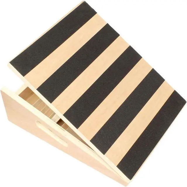 Alt view image 2 of 6 - Calf Stretcher Slant Board – Wooden Incline Board Calf Stretch Wedge