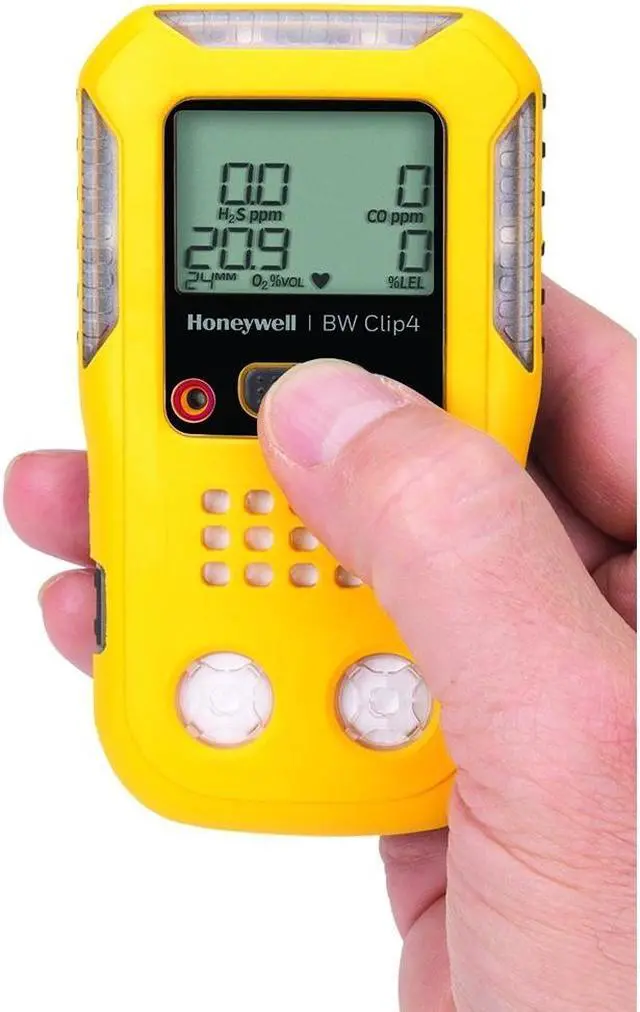 Alt view image 2 of 2 - BW Technologies BWC4-Y-N Clip4, 4-gas (Combustible, O2, H2S, CO) Detector