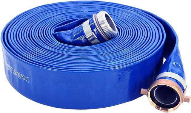 Main image of Abbott Rubber 1148-2000 PVC Discharge Hose Assembly 2 Inch ID x 50 Feet, Blue
