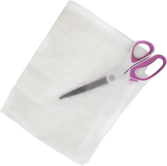 Alt view image 2 of 3 - White Plastic Drop Cloth 6-Pack Set 9’ x 12’ Feet Paint Spill Painting Protector