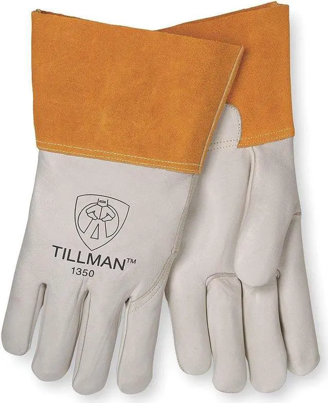 Main image of Tillman 1350 Unlined Top Grain Cowhide MIG Welding Gloves 4" Cuff, Large