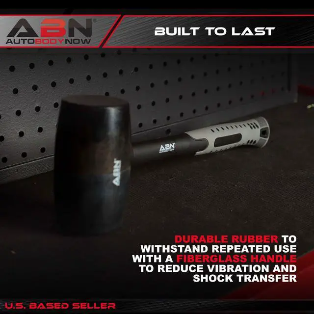 Alt view image 9 of 12 - ABN Rubber Mallet 32 Ounce with Fiberglass Handle