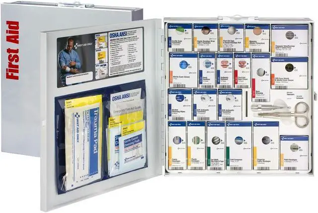 Alt view image 10 of 13 - Smartcompliance First Aid Station, 50 People, No Medication, 202 Pieces