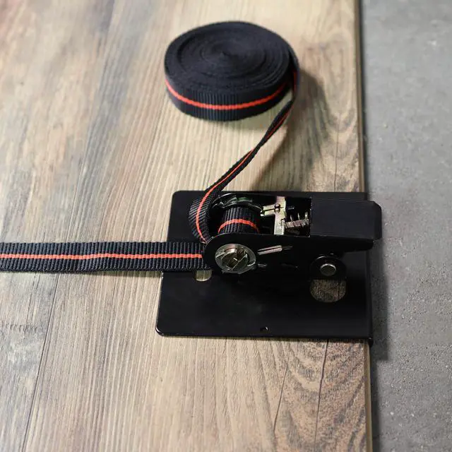 Alt view image 3 of 7 - DCT | Flooring Strap Clamp Flooring and Clamping Ratchet Tie Down Strap 2 Pairs